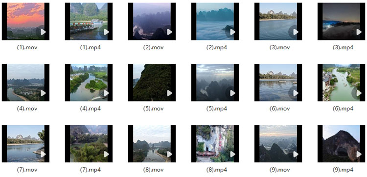 64款广西桂林漓江山水风景大自然旅行航拍实拍剪辑短视频素材06