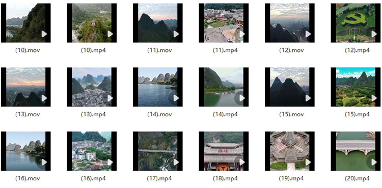64款广西桂林漓江山水风景大自然旅行航拍实拍剪辑短视频素材07