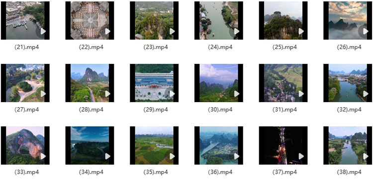 64款广西桂林漓江山水风景大自然旅行航拍实拍剪辑短视频素材08