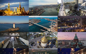 118款俄罗斯城市建筑地标风景旅游圣彼得堡实拍抖音视频素材