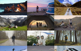 210款国外旅行人物风景爬山骑行露营休闲生活抖音短视频素材