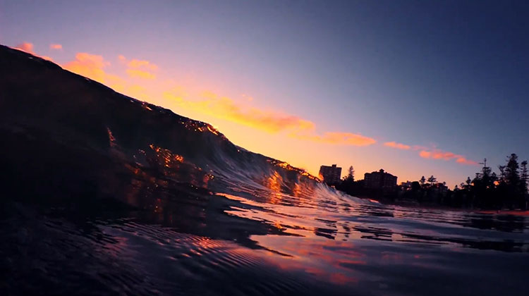 1190款唯美风景海边海滩海水日落夕阳海浪MP4实拍短视频素材09