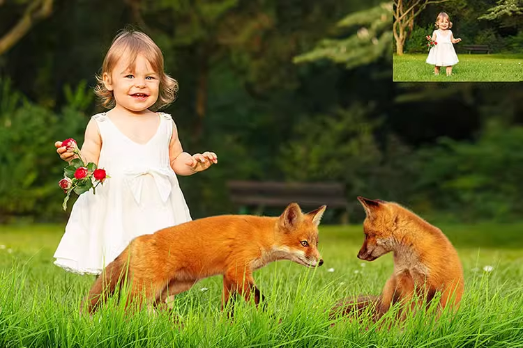 狐狸动物剪切图照片处理合成图层叠加PNG免抠设计素材图形06